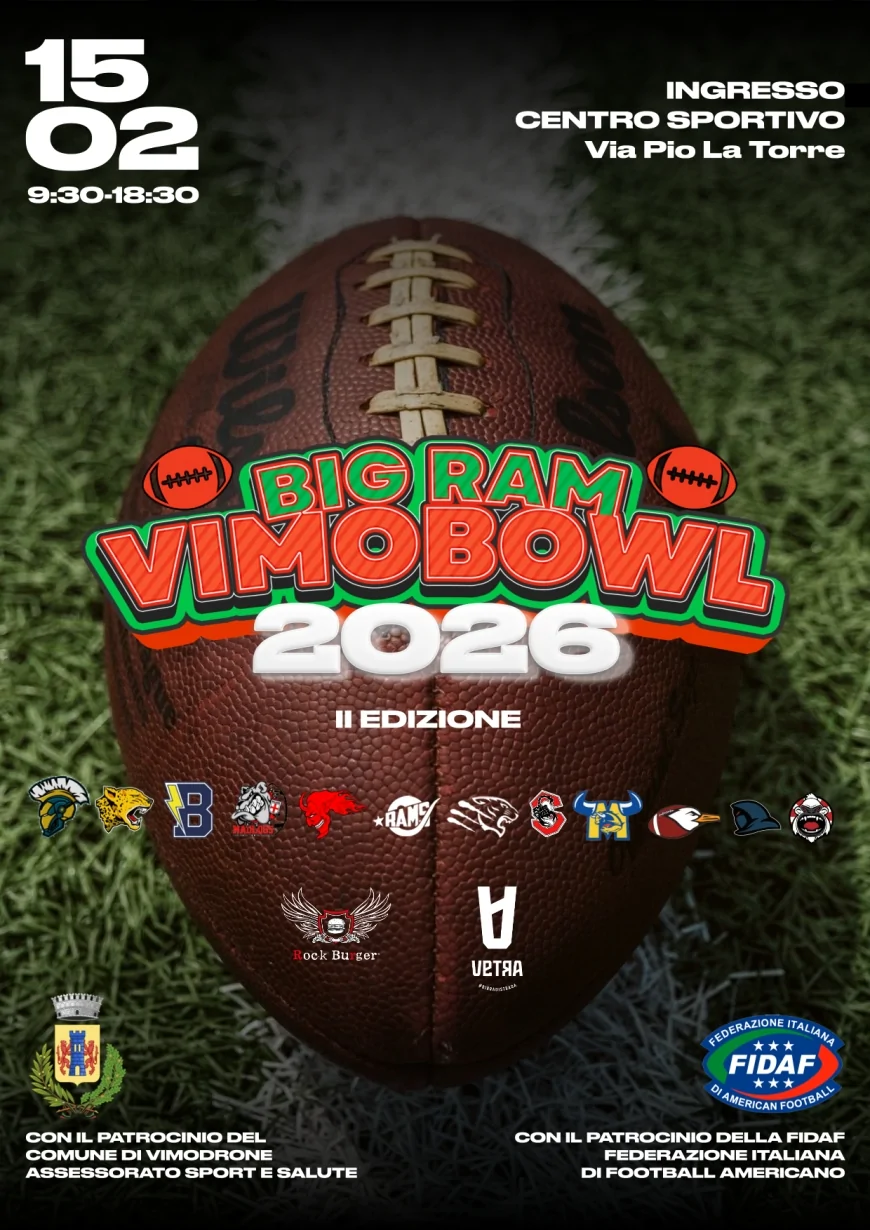 Il Football Americano torna a Vimodrone con la seconda edizione del Big Ram VimoBOWL!