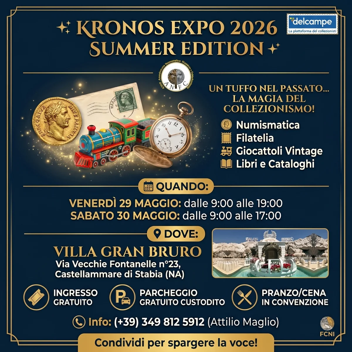Kronos Expo Summer Edition: A Castellammare di Stabia l’eccellenza del collezionismo