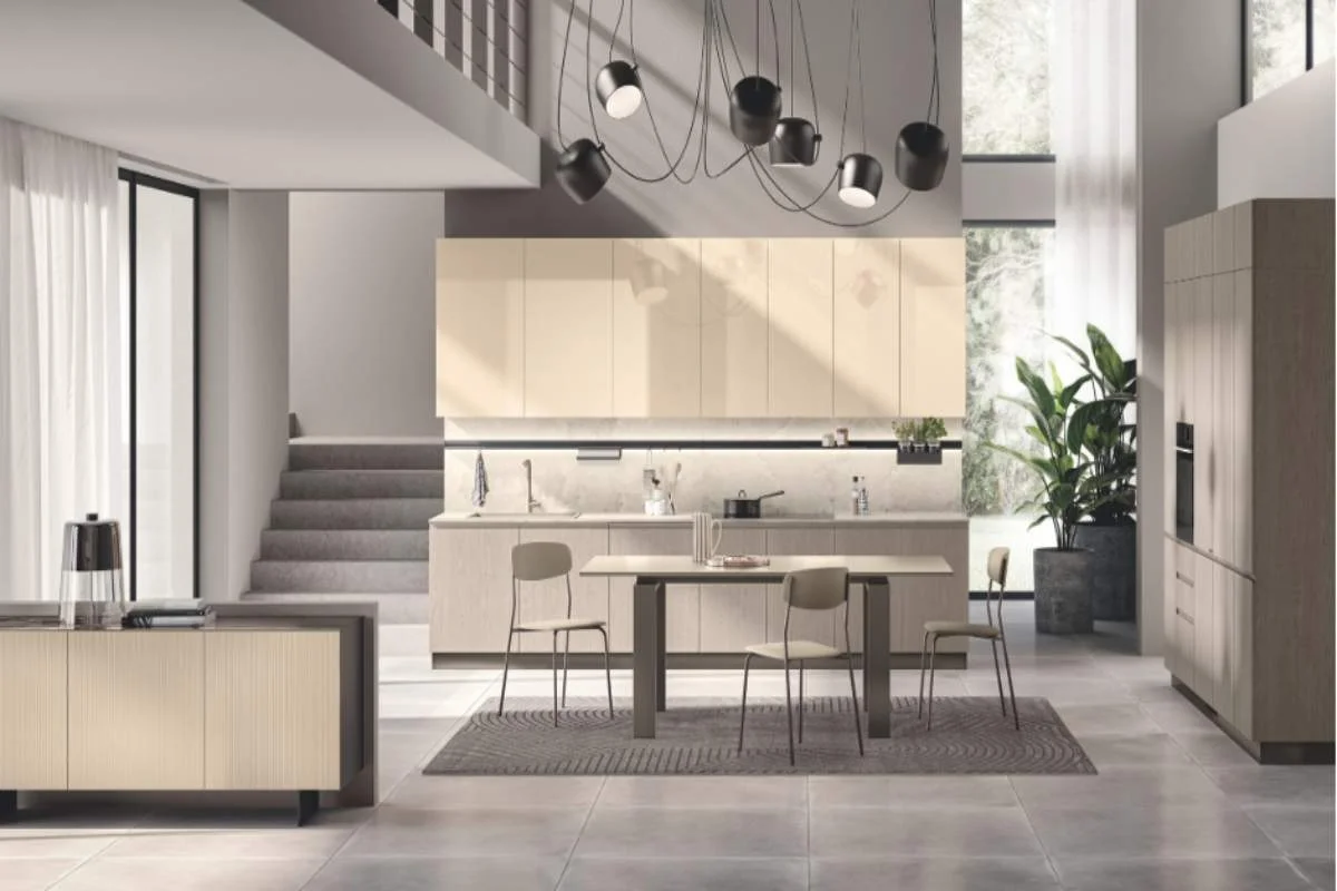 Guida per l’arredamento del soggiorno per integrare cucina e living in un unico ambiente