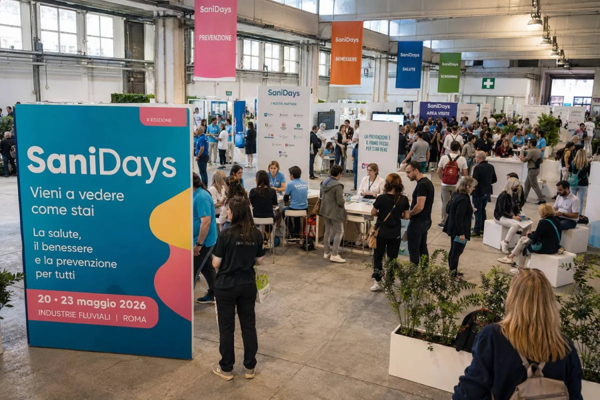 SaniDays 2026 a Roma: visite gratuite, prevenzione e benessere alle Industrie Fluviali