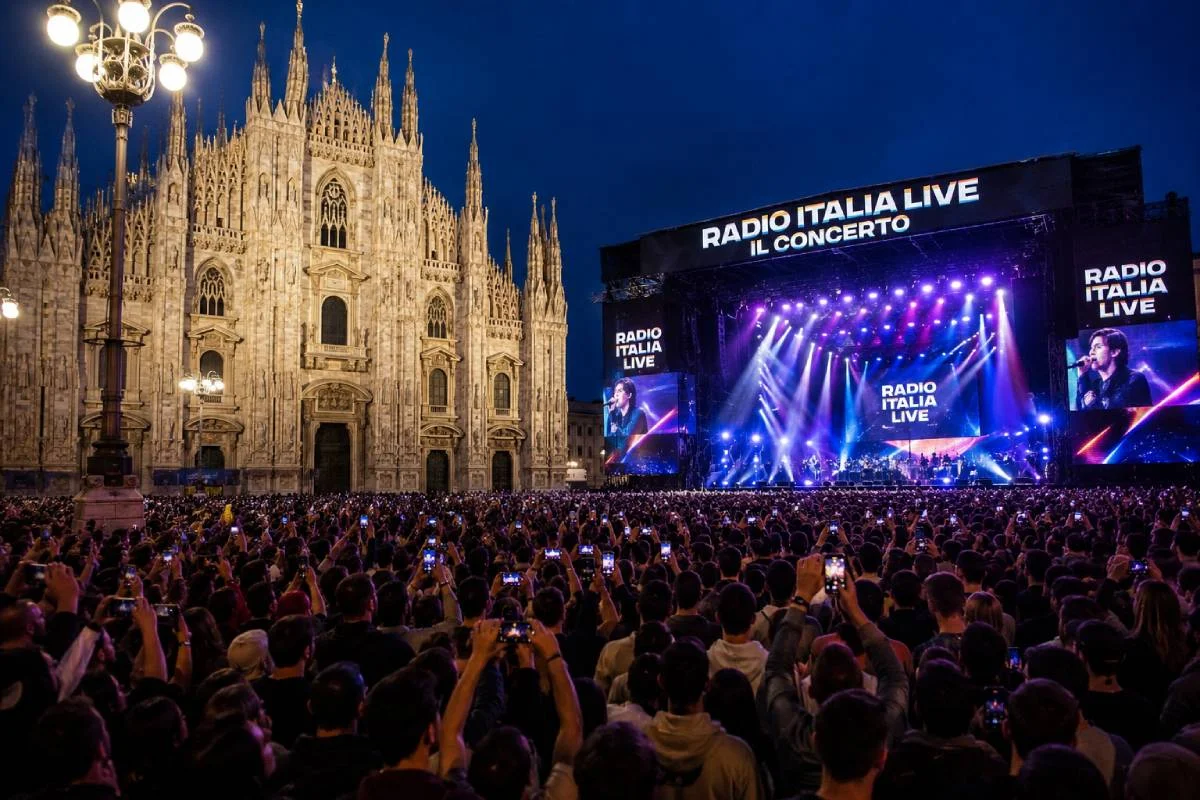 Radio Italia Live 2026, Piazza Duomo canta con le star italiane