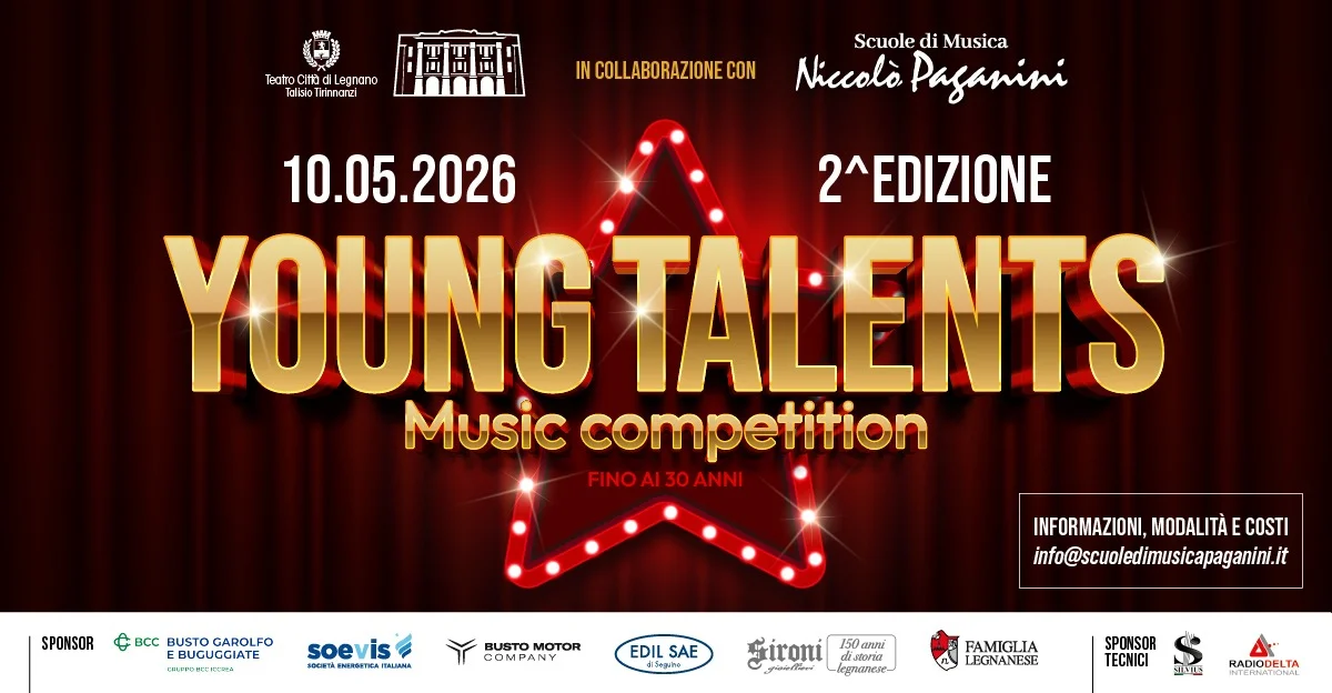 Young Talent Music Competition: in gara 29 tra artisti e band con una giuria di eccezione il 10 maggio al Teatro Tirinnanzi di Legnano