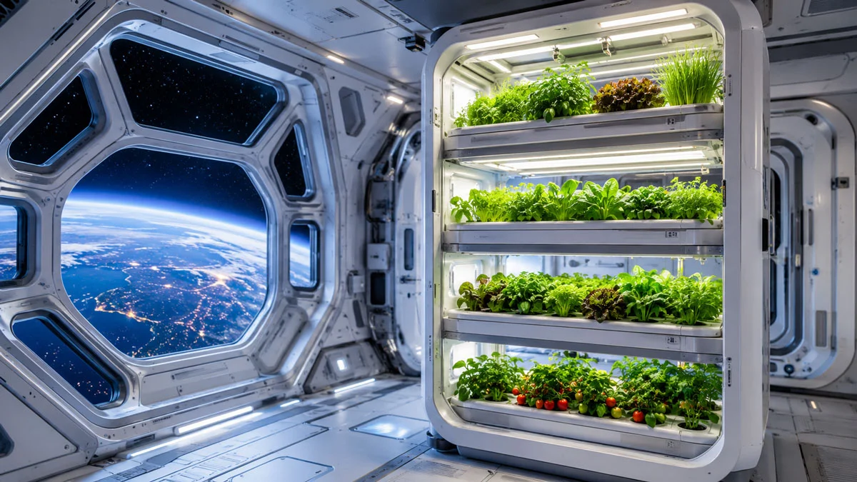 Serra spaziale italiana, il futuro del cibo in orbita