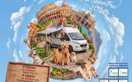 Sulle orme di San Francesco arriva “Super Fra”, simbolo del 6° Pet Camper Tour, la campagna itinerante con Anas, Polizia, Carabinieri, contro l'abbandono e per un'Italia più eco pet-friendly