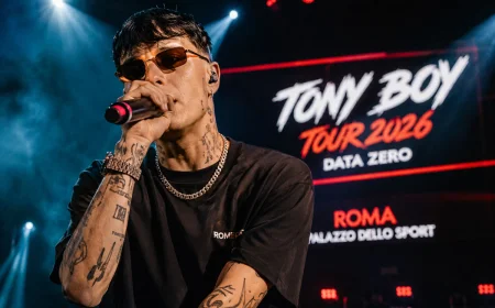 Tony Boy a Roma, data zero del tour 2026 al Palazzo dello Sport