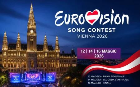 Eurovision 2026 a Vienna: semifinali il 12 e 14 maggio, finale il 16