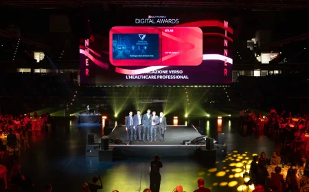 SUPERBELLO trasforma gli AboutPharma Digital Awards 2026 in uno show immer