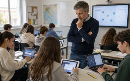 IA nelle scuole, studenti avanti e docenti in difficoltà