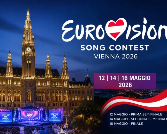 Eurovision 2026 a Vienna: semifinali il 12 e 14 maggio, finale il 16