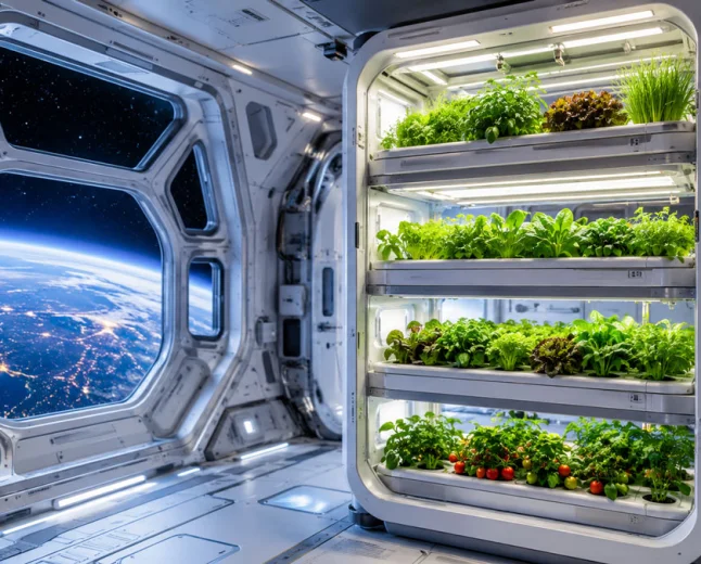 Serra spaziale italiana, il futuro del cibo in orbita