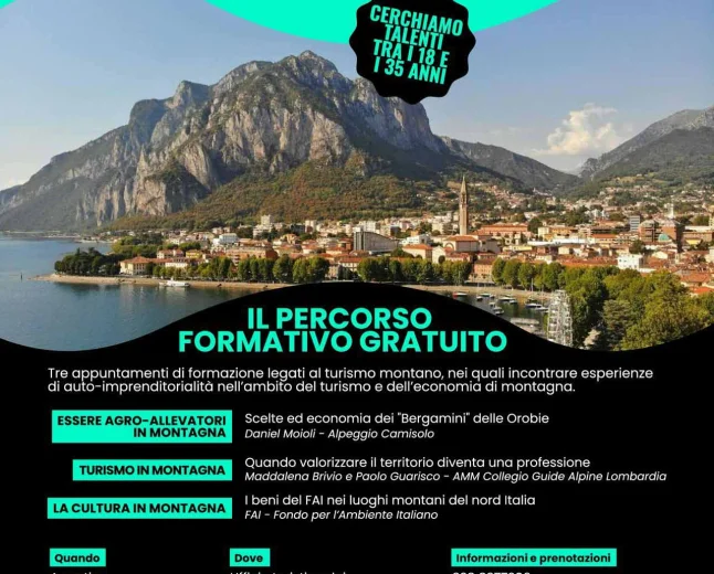 “Gestire un rifugio in montagna: una scelta professionale e di vita” per Lecco Talent Lab mercoledì 24 giugno un’esperienza sul campo di formazione gratuita 