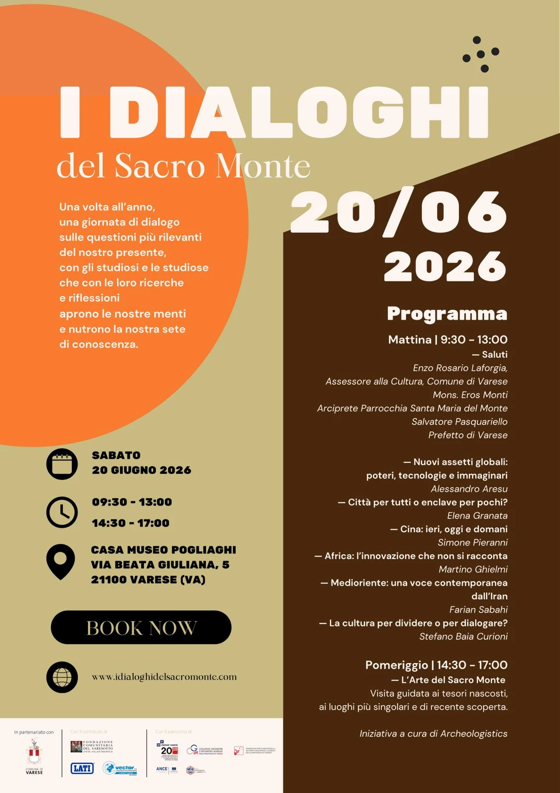 “Dove non c’è dialogo subentrano le armi”: i Dialoghi del Sacro Monte di Varese portano studiosi ed esperti per leggere il presente il 20 giugno