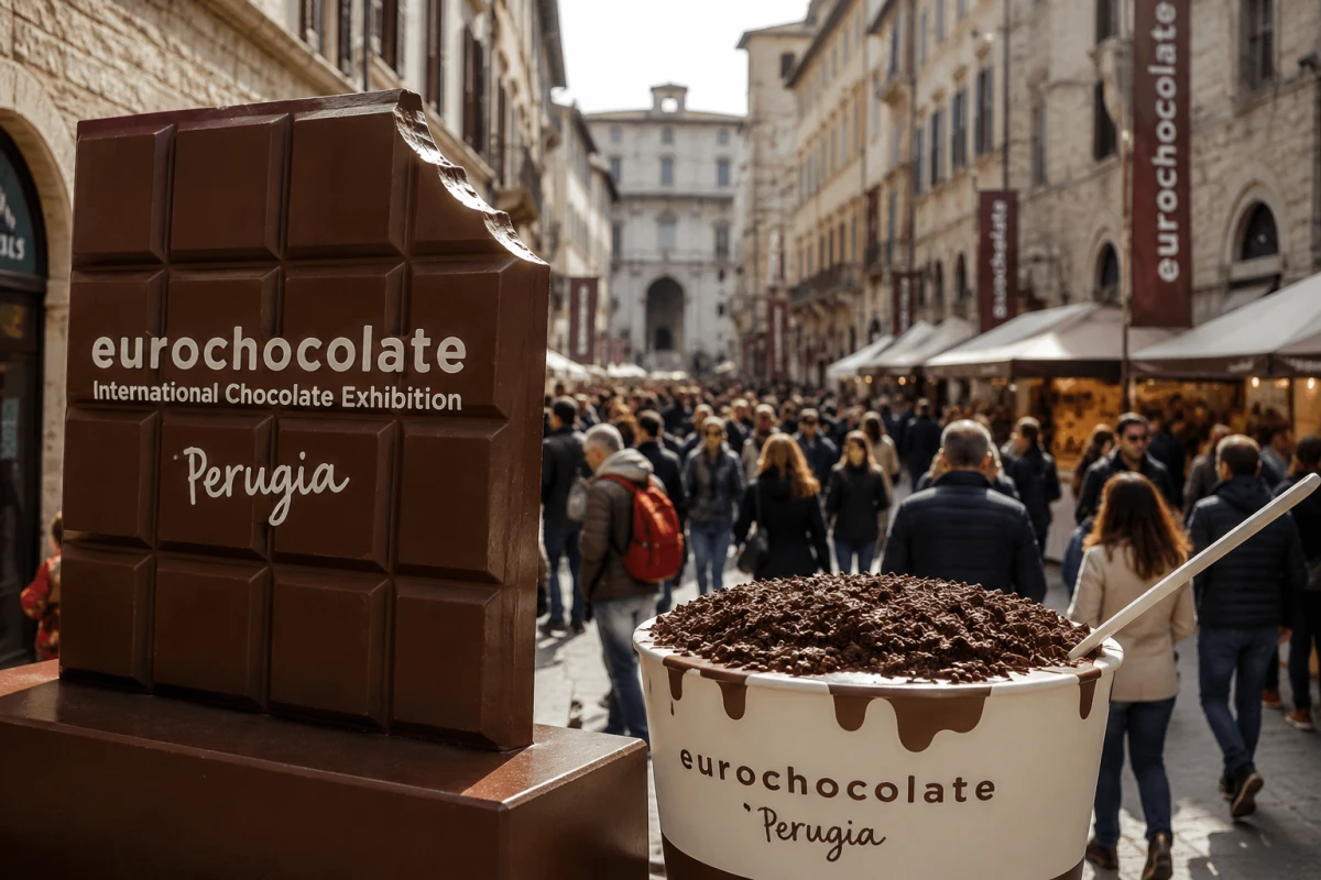 Eurochocolate 2026 a Perugia: il Festival Internazionale del Cioccolato torna con “Fate Dolci”