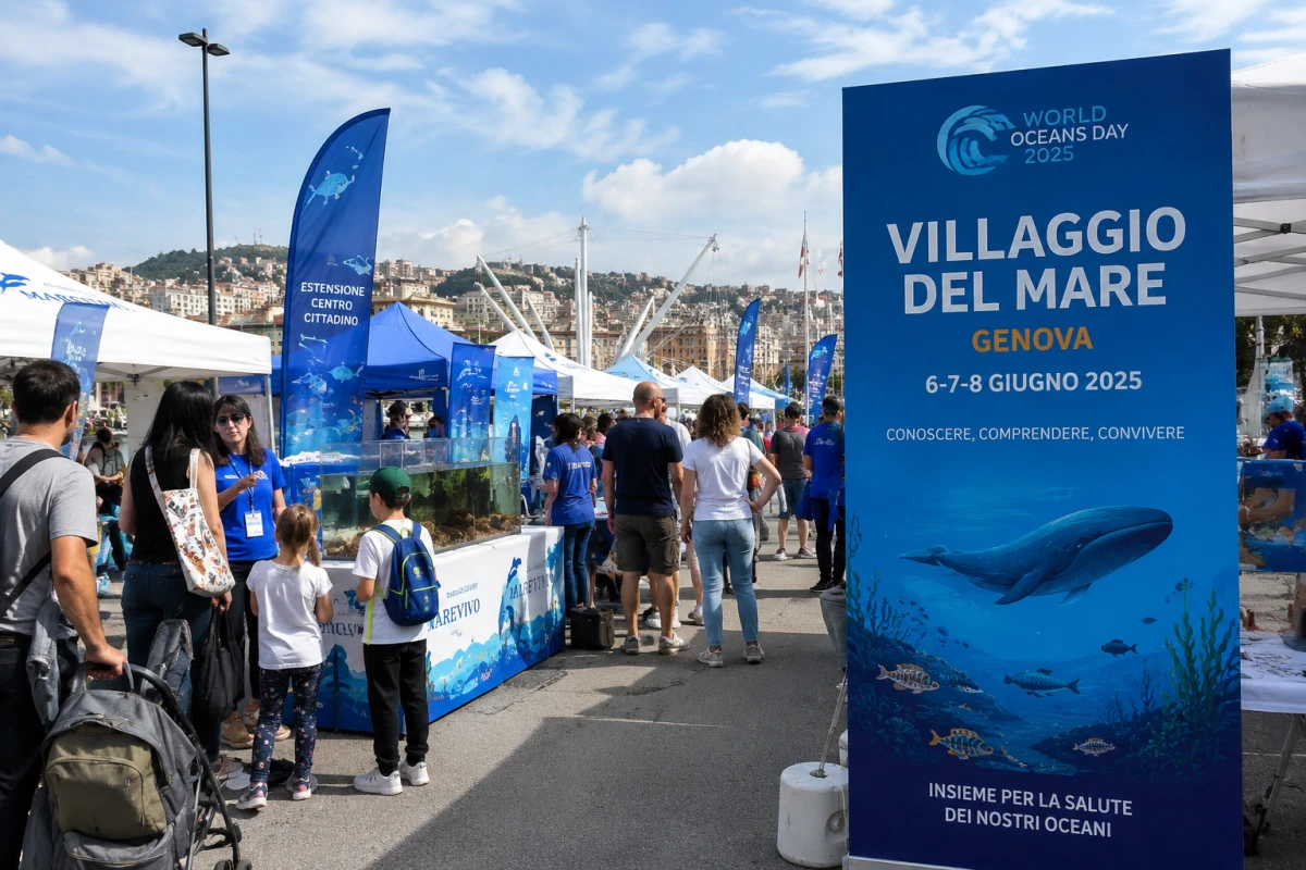 Genova celebra la Giornata degli Oceani 2026 con il Villaggio del Mare in Largo Pertini