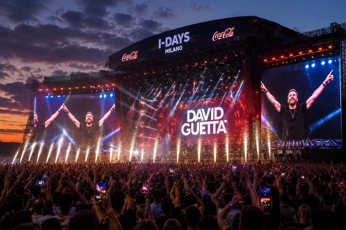 David Guetta agli I-Days Milano 2026: unica data italiana del Monolith Tour