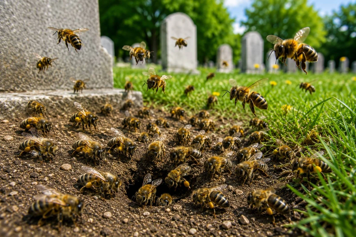 Api selvatiche sotto le lapidi: la scoperta che racconta la biodiversità urbana