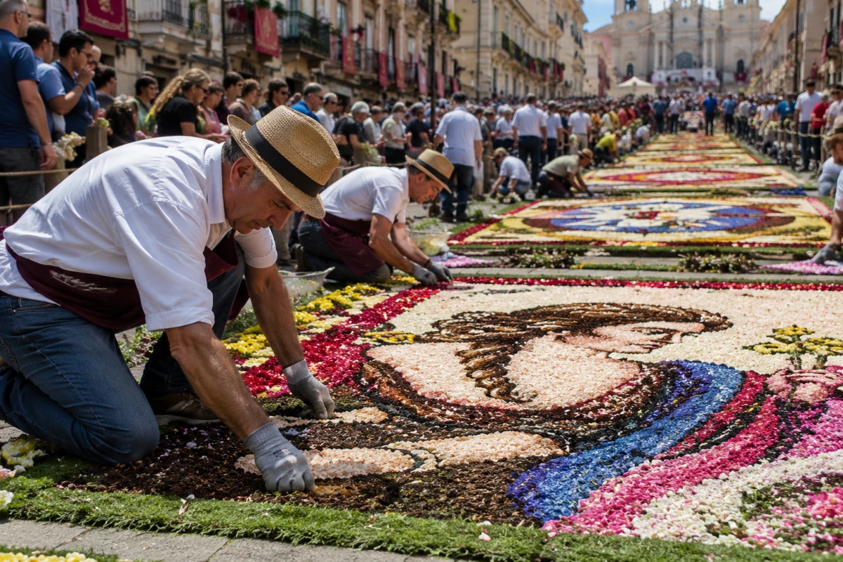 Infiorata di Genzano 2026: tappeti floreali nei Castelli Romani