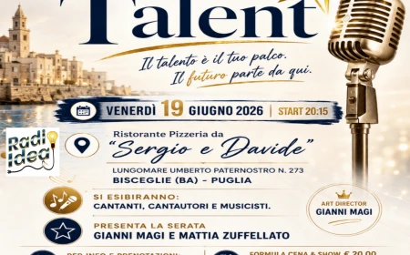 BISCEGLIE L'OTTAVA E ULTIMA TAPPA DI "THE NEW TALENT"