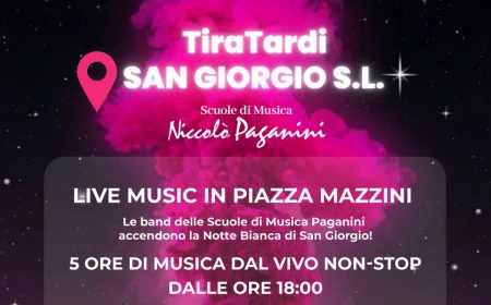 Le band delle Scuole di Musica Paganini accendono la Notte Bianca di San Giorgio su Legnano sabato 27 giugno