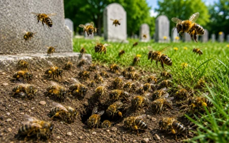 Api selvatiche sotto le lapidi: la scoperta che racconta la biodiversità urbana