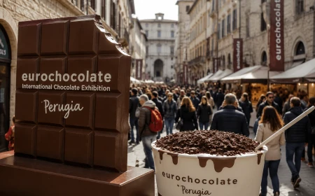 Eurochocolate 2026 a Perugia: il Festival Internazionale del Cioccolato torna con “Fate Dolci”