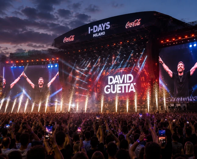 David Guetta agli I-Days Milano 2026: unica data italiana del Monolith Tour