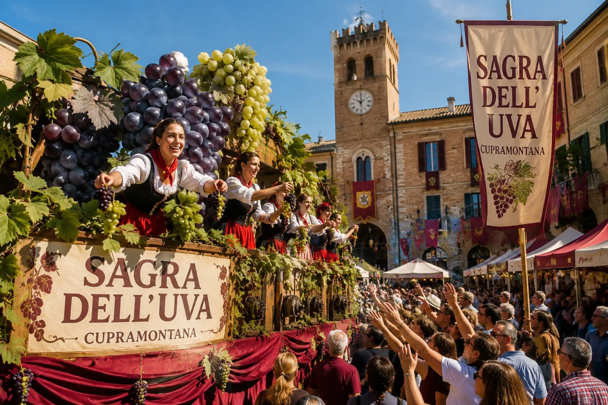 Sagra dell’Uva di Cupramontana 2026: programma e concerti