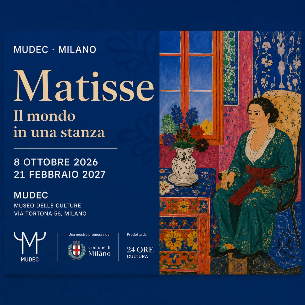 Matisse a Milano 2026-2027: mostra Il mondo in una stanza al MUDEC