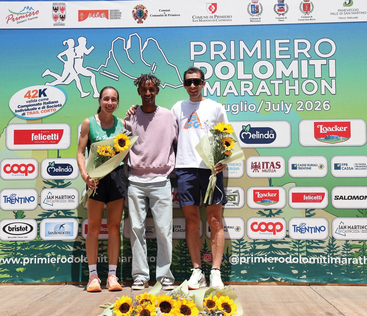 PRIMIERO DOLOMITI MARATHON DA RECORD. MAESTRI E GAGGI, TRICOLORE SPETTACOLARE