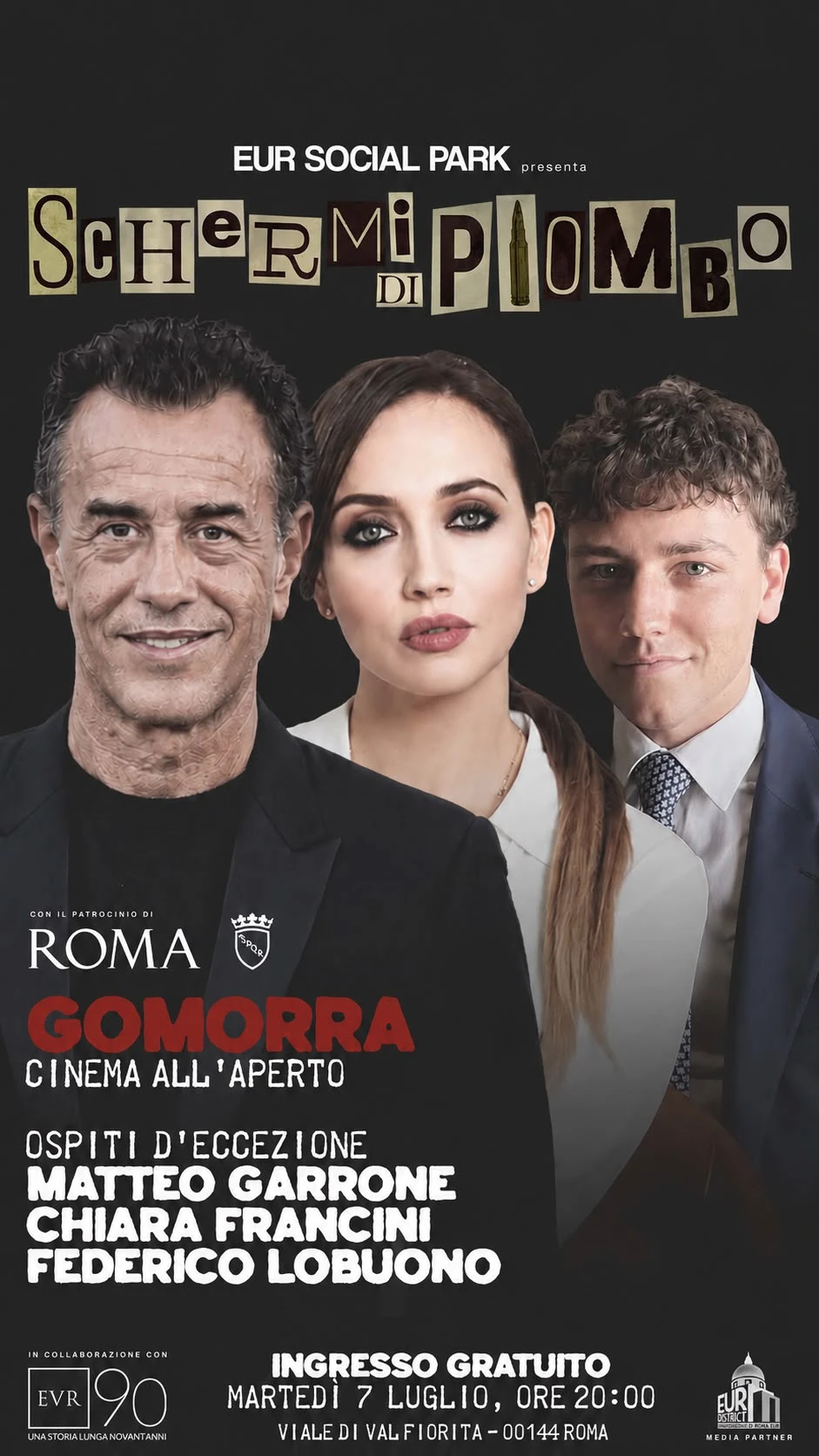  Arriva Matteo Garrone sul palcoscenico della memoria di "Schermi di Piombo".
