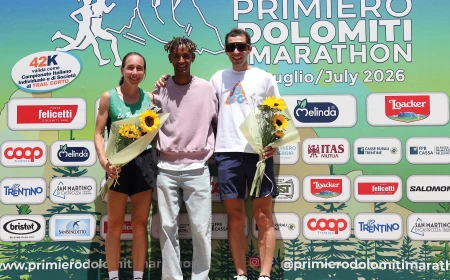 PRIMIERO DOLOMITI MARATHON DA RECORD. MAESTRI E GAGGI, TRICOLORE SPETTACOLARE