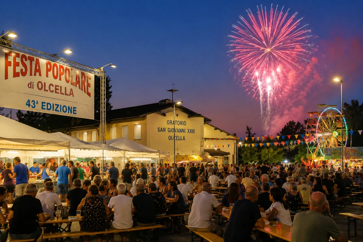 Festa Popolare di Olcella 2026: gran finale con musica, cucina e fuochi d’artificio