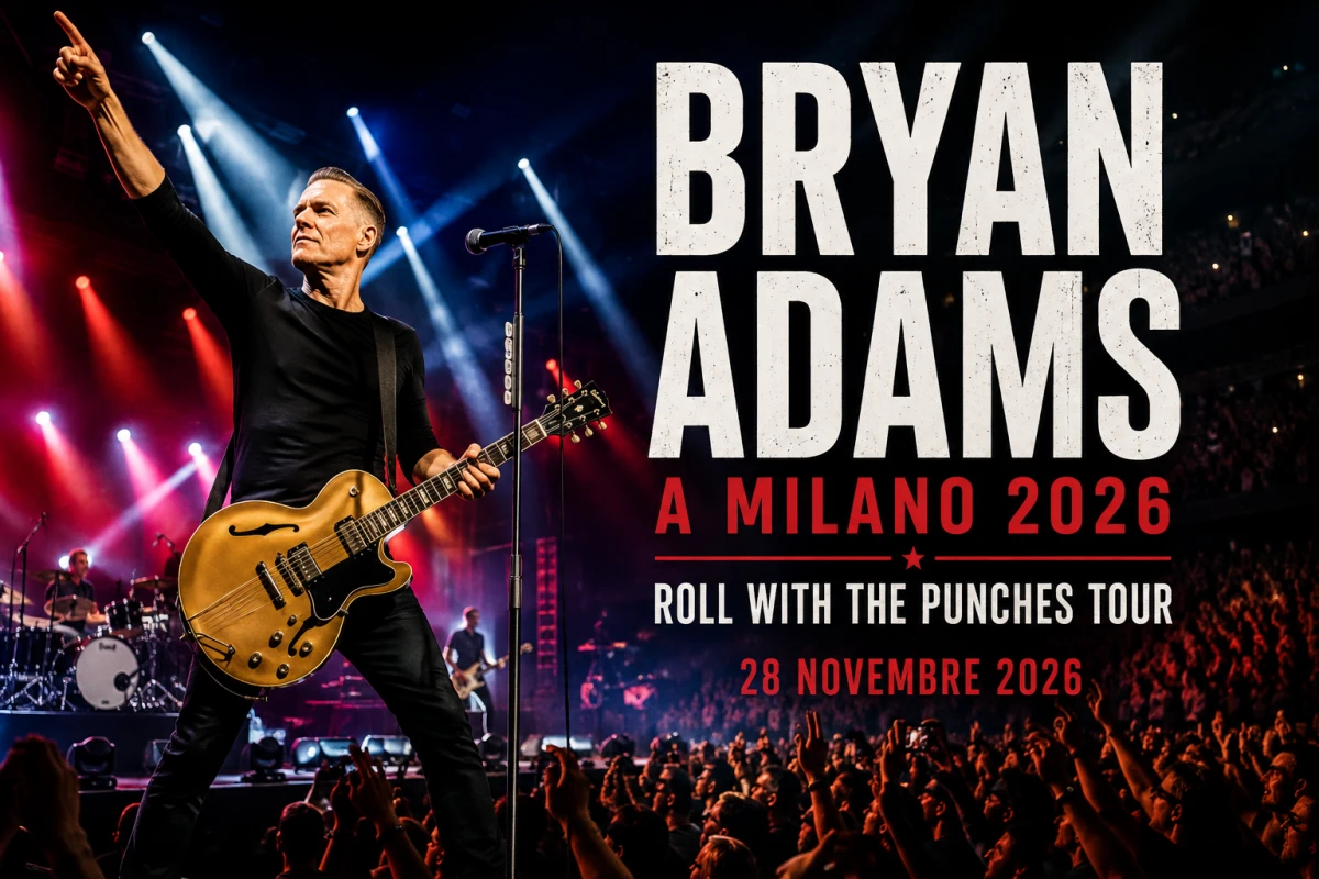 Bryan Adams a Milano 2026 – Roll With The Punches Tour