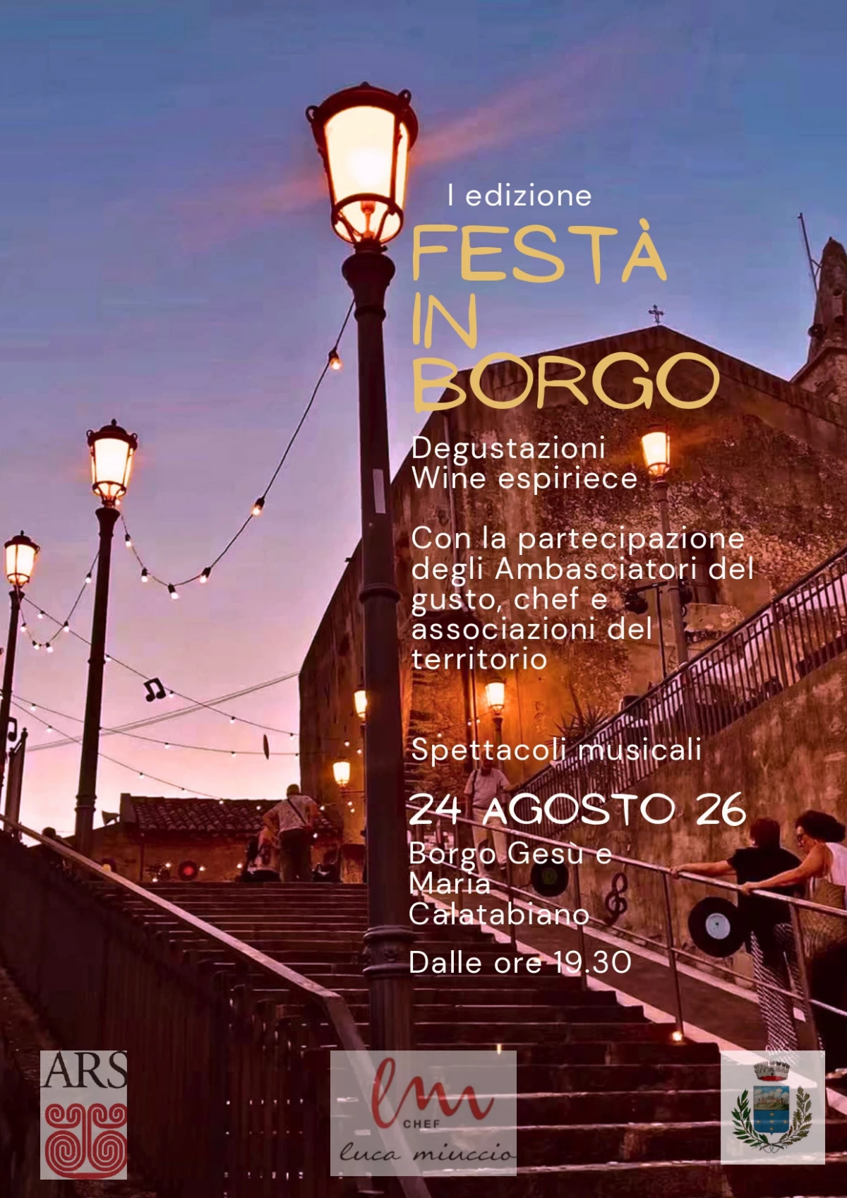 Festà in Borgo a Calatabiano: chef, degustazioni e musica il 24 agosto
