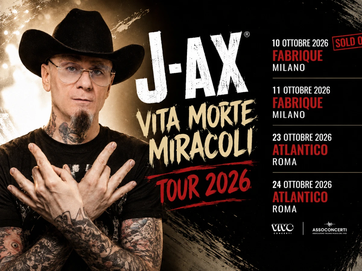 J-Ax – Vita Morte Miracoli Tour 2026