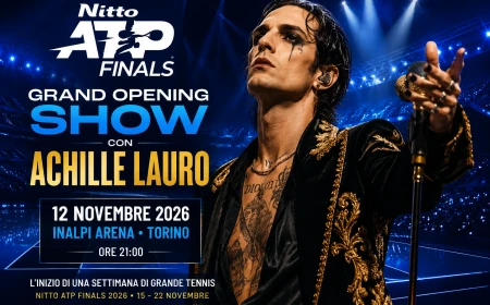 Achille Lauro apre le Nitto ATP Finals 2026 con il Grand Opening Show