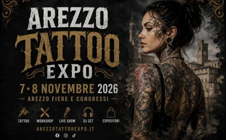 Arezzo Tattoo Expo 2026: due giorni dedicati all’arte del tatuaggio