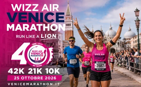 Wizz Air Venicemarathon 2026: la 40ª edizione a Venezia