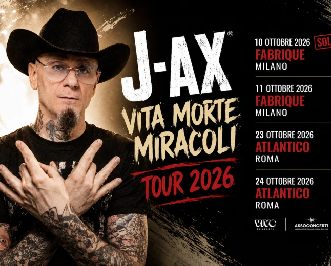 J-Ax – Vita Morte Miracoli Tour 2026