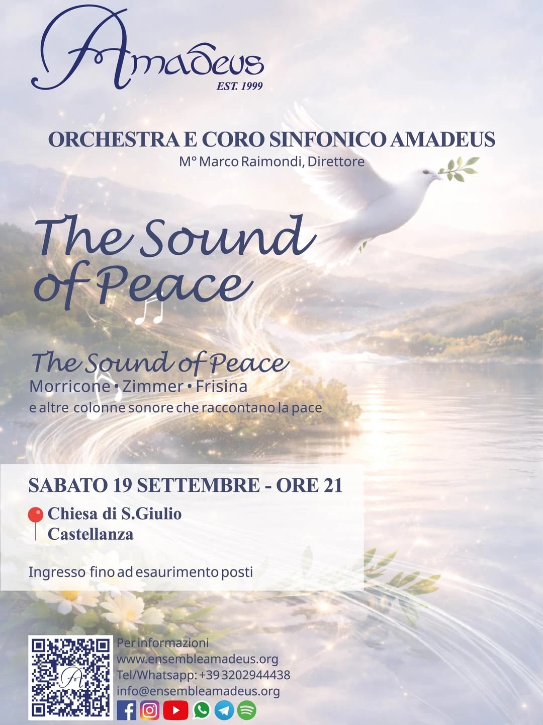The Sound of Peace, concerto per celebrare il valore della pace attraverso la musica a Castellanza il 19 settembre
