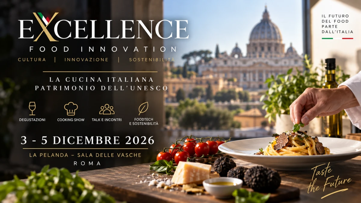 Excellence Food Innovation 2026 a Roma: cucina italiana, innovazione e sostenibilità