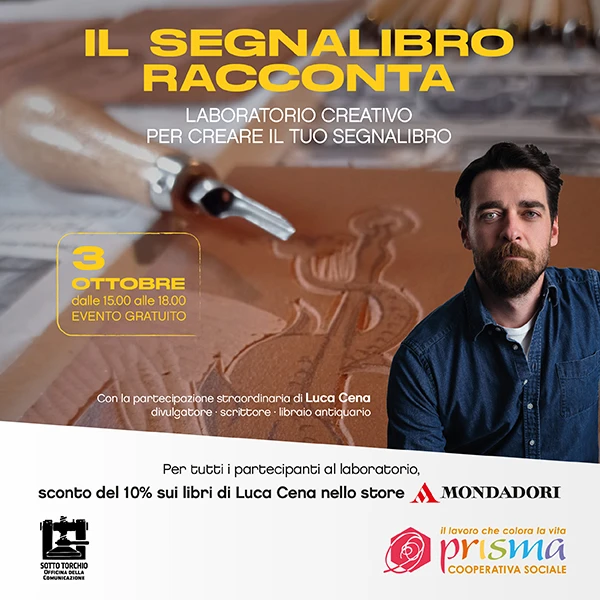 Luca Cena a Vicolungo The Style Outlets per un pomeriggio dedicato al segnalibro 