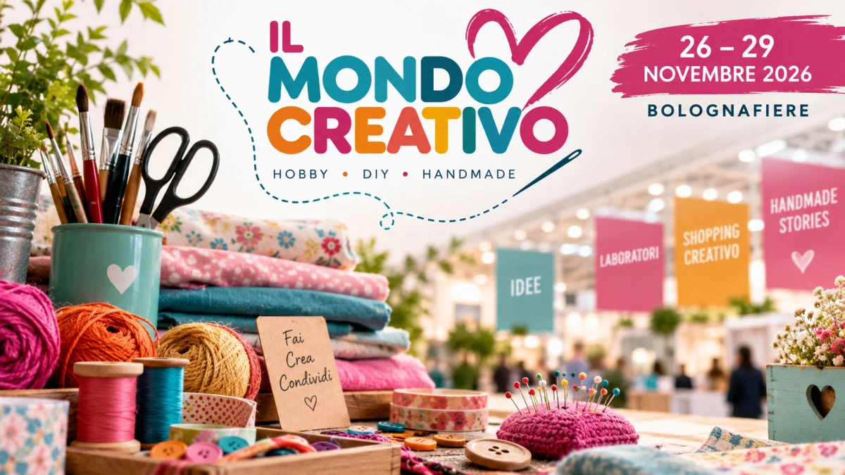 Il Mondo Creativo 2026 a Bologna: hobbistica, handmade e fai da te