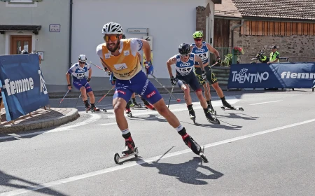 IN VAL DI FIEMME TANEL COL CUORE. FINALE DI COPPA DEL MONDO DI SKIROLL