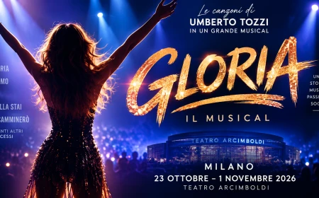 Gloria Il Musical 2026 a Milano: le canzoni di Umberto Tozzi al Teatro Arcimboldi