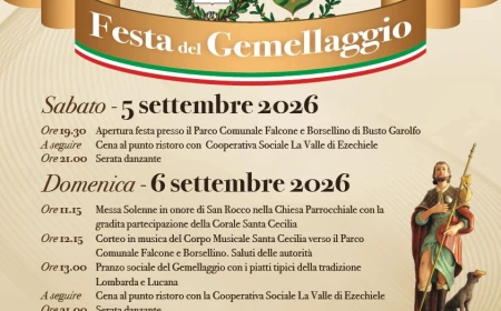 Festa del Gemellaggio Busto Garolfo-Senise: 49 anni di amicizia