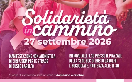 Solidarietà in cammino per sostenere la ricerca sul tumore al seno: a Busto Garolfo domenica 27 settembre una camminata benefica