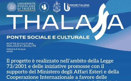 Thalassa 2026 a Matera: cultura, dialogo e comunità tra le due sponde dell’Adriatico