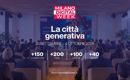 Milano Digital Week 2026, Milano diventa generativa: cinque giorni per immaginare la città del futuro con eventi ed esperienze immersive