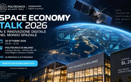 Space Economy Talk 2026: AI e innovazione digitale nel mondo spaziale